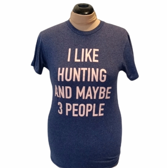 Delta t-shirt I like hunting and maybe three peopl - Picture 1 of 6